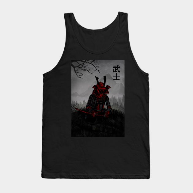 Samurai x Bushido Tank Top by Kalpataru